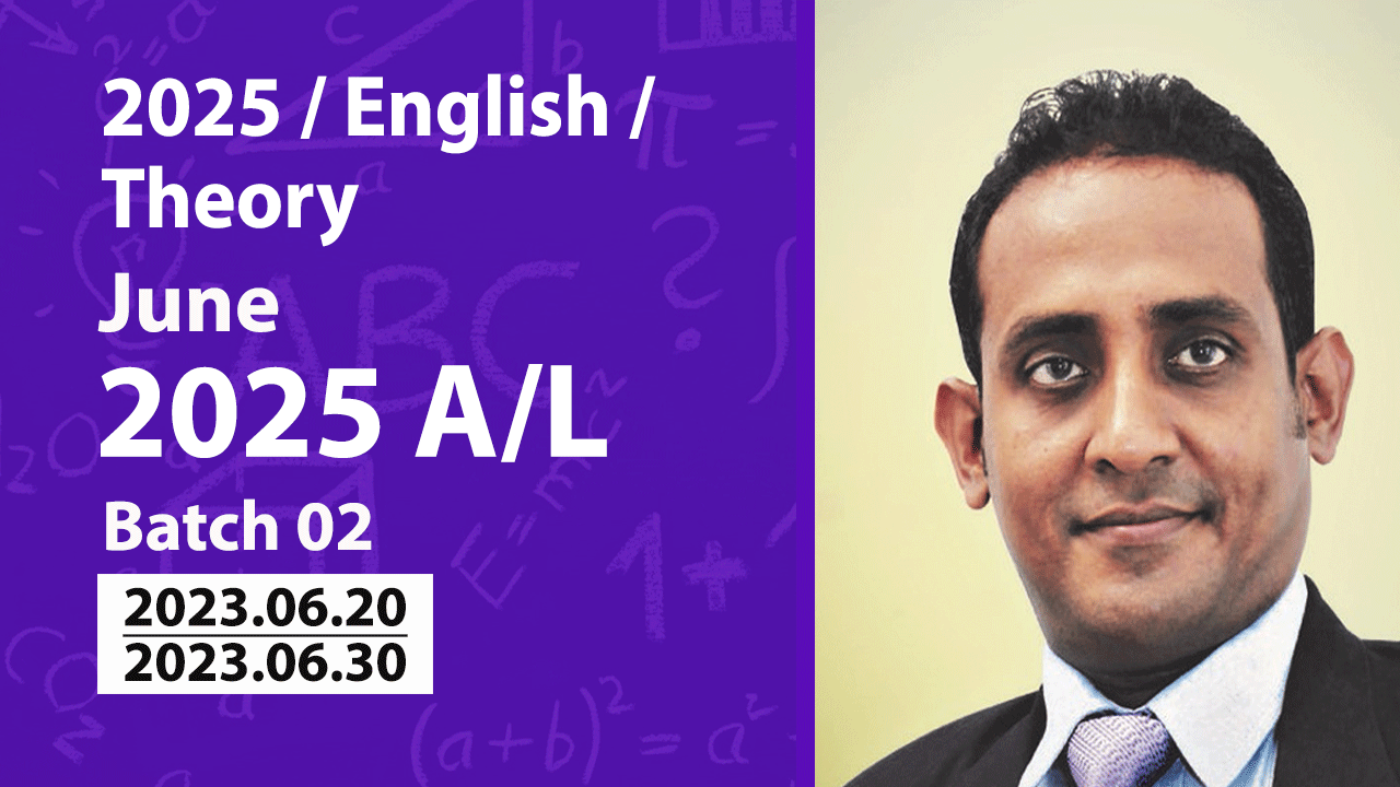 Combined Maths 2025 / English / Theory / June Classes Batch 02