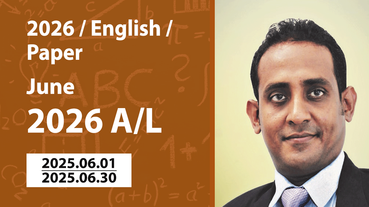 Combined Maths 2026 / English / Paper / 2025 June Classes (Pasan