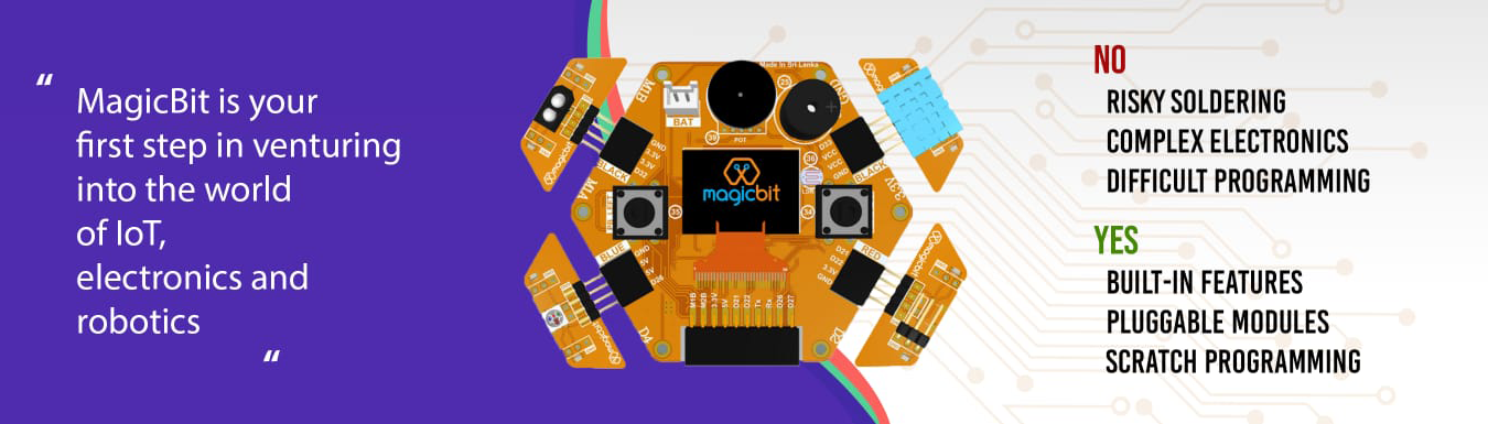 Learn Internet of Things (IoT) with MagicBit STEM platform by Migara Amithodana&nbsp;